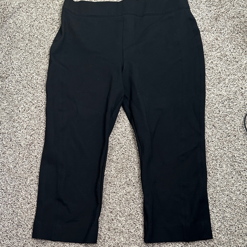 Spanx Black perfect kick flare Pants SZ 2x   stretch office career work wear - Picture 5 of 8